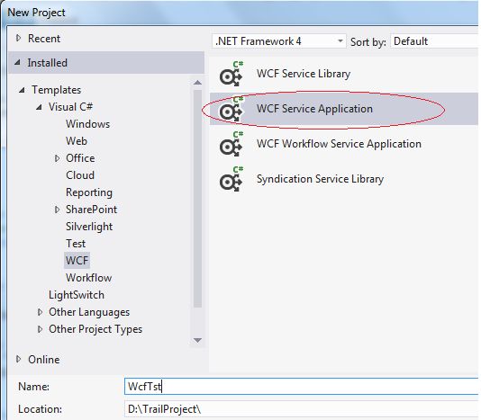 WCF Service Application